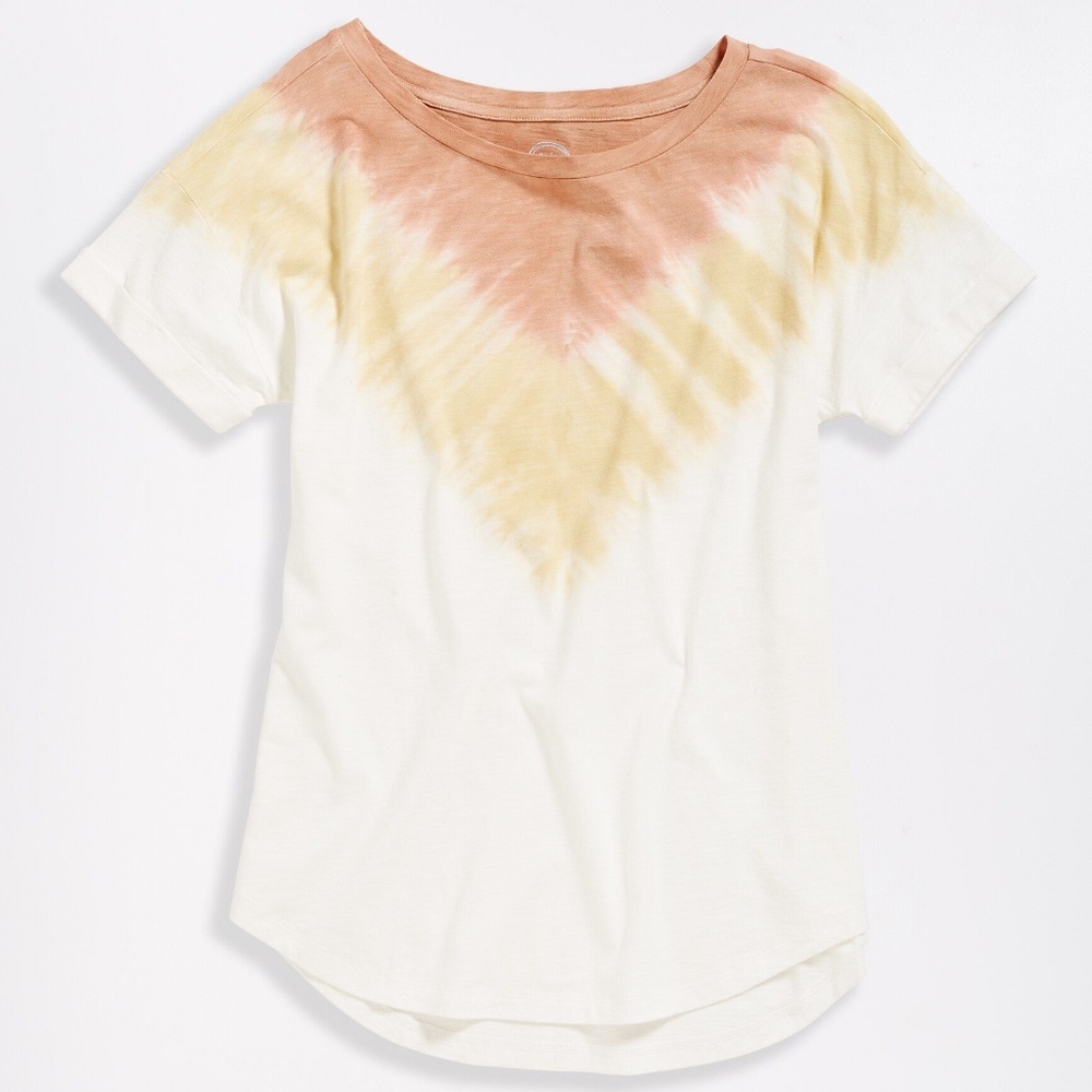 Maurices 24/7 Chevron Tie Dye Shirt Top Small